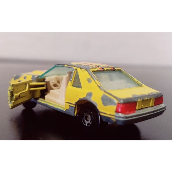 Yatming Ford Mustang Turbo Cobra Yellow No. 1067 Hong Kong Vintage Diecast Toy - Picture 4 of 16